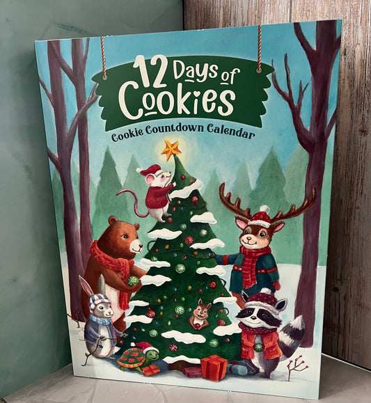 12 Day Cookie Advent Calendar - Winter Animals